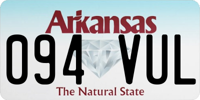 AR license plate 094VUL