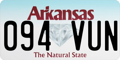 AR license plate 094VUN