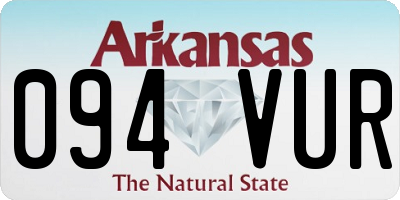AR license plate 094VUR
