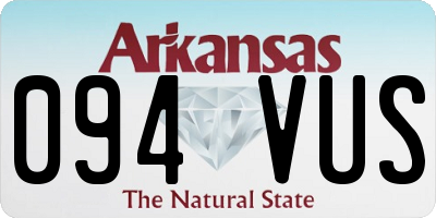 AR license plate 094VUS