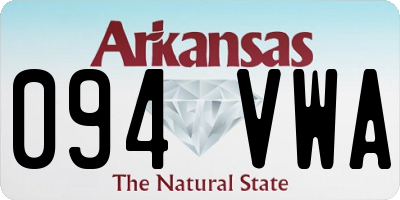 AR license plate 094VWA