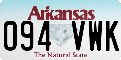 AR license plate 094VWK
