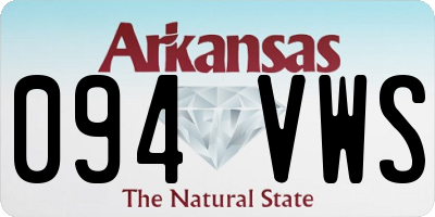 AR license plate 094VWS