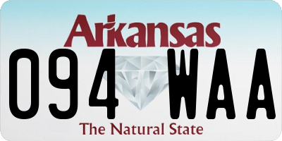 AR license plate 094WAA