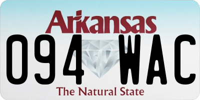 AR license plate 094WAC