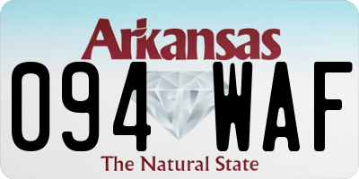 AR license plate 094WAF