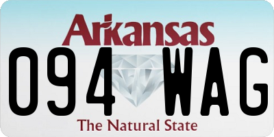 AR license plate 094WAG