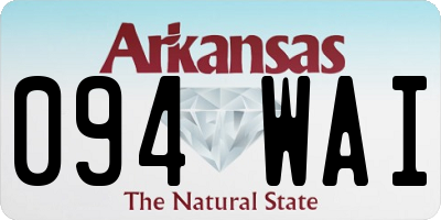 AR license plate 094WAI