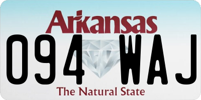 AR license plate 094WAJ