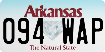 AR license plate 094WAP