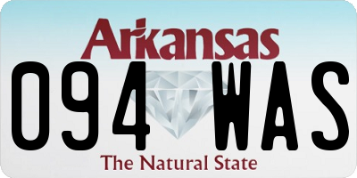 AR license plate 094WAS