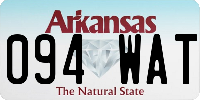 AR license plate 094WAT
