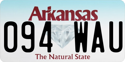 AR license plate 094WAU