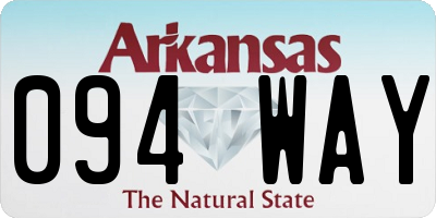 AR license plate 094WAY