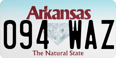 AR license plate 094WAZ