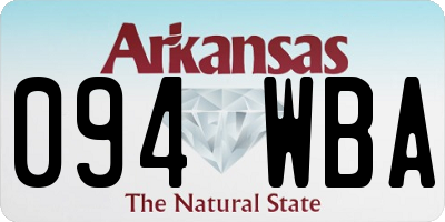 AR license plate 094WBA