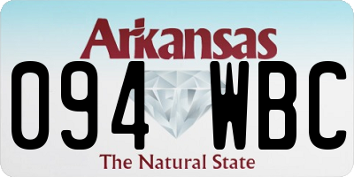 AR license plate 094WBC