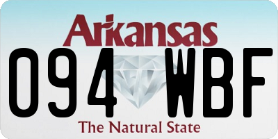 AR license plate 094WBF