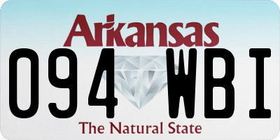 AR license plate 094WBI