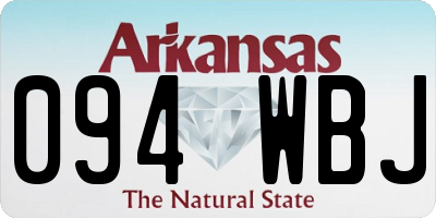 AR license plate 094WBJ