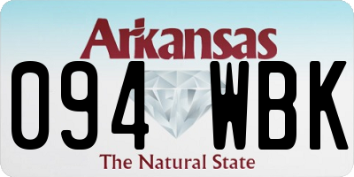 AR license plate 094WBK