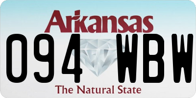 AR license plate 094WBW
