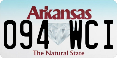 AR license plate 094WCI