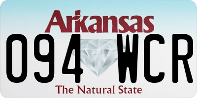 AR license plate 094WCR