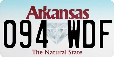 AR license plate 094WDF