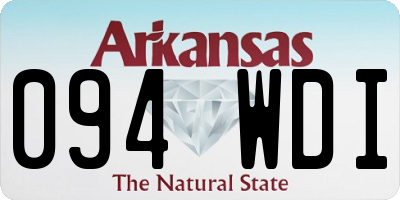 AR license plate 094WDI