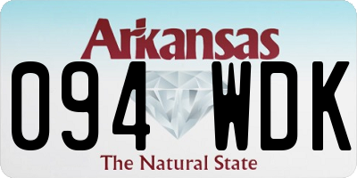 AR license plate 094WDK