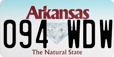 AR license plate 094WDW