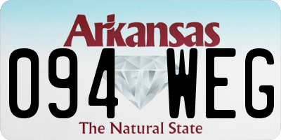 AR license plate 094WEG