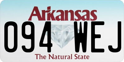 AR license plate 094WEJ