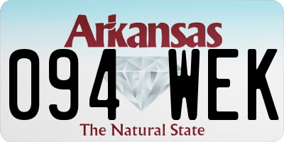 AR license plate 094WEK