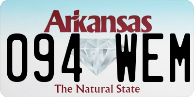 AR license plate 094WEM