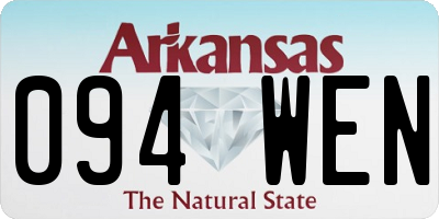 AR license plate 094WEN