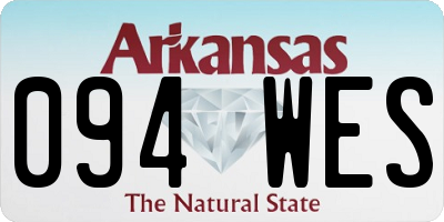AR license plate 094WES