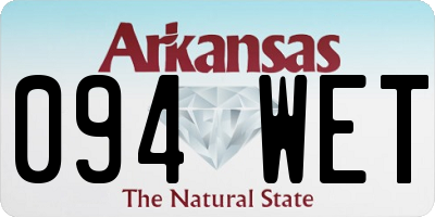 AR license plate 094WET