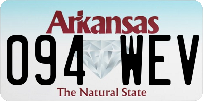 AR license plate 094WEV