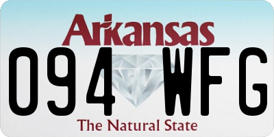 AR license plate 094WFG