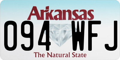 AR license plate 094WFJ