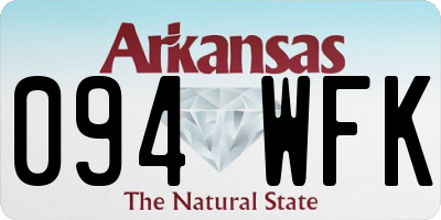 AR license plate 094WFK