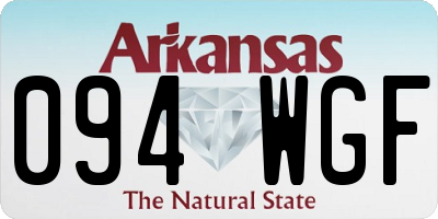 AR license plate 094WGF