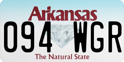 AR license plate 094WGR