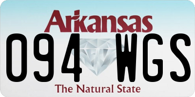 AR license plate 094WGS