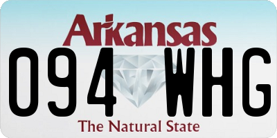 AR license plate 094WHG