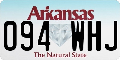 AR license plate 094WHJ