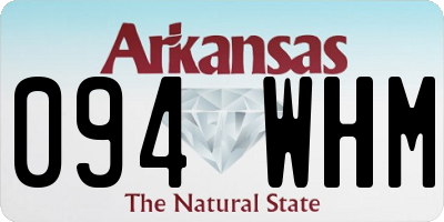 AR license plate 094WHM