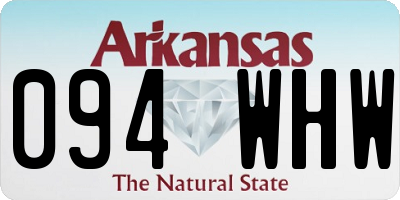 AR license plate 094WHW